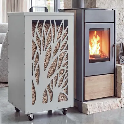 Image de Conteneur à granulés HWC-Q30, bac à granulés, boîte de rangement pour, par exemple, l'alimentation animale. Pieds en roulettes. Dimensions : 86 x 36 x 36 cm. Couleur : blanc/gris clair