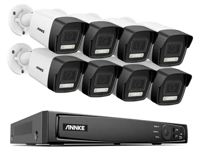 Imagen del producto de Sistema de cámaras de seguridad - Cámara de seguridad - Cámara CCTV - Cámara IP - Sistema NVR - 4 cámaras de 8 megapíxeles
