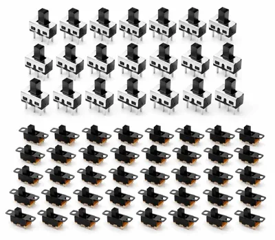 60 Mini-Schiebeschalter SPDT 3-polig 250V/3A für DIY