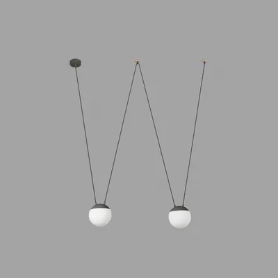 Zdjęcie produktu dla Lampa wisząca MINE SPACE 2 światła ciemnoszary, biały
