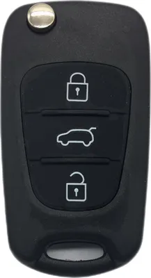 Produktbild von INF 3-tlačidlový skladací kryt kľúča od auta pre HYUNDAI Kia čierna