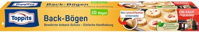 Image de TOPPITS 4008871200372 TOPPITS Découpes de papier sulfurisé, 380 x 420 mm, brun naturel