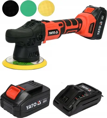 Produktbild von Akku Exzenterpoliermaschine 18V, 150mm, 1500-5000 min⁻¹ (1xAkku 3Ah+Ladegerät)