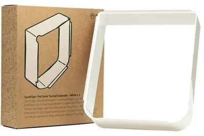 Image de Extension de tunnel pour grande chatière SureFlap, 50 mm, Pack individuel, Blanc