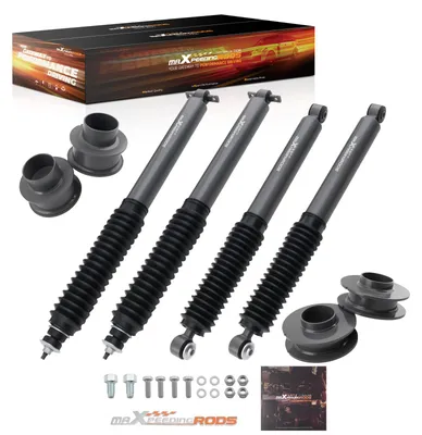 Imagen del producto de Kit de elevación de 2 pulgadas con amortiguadores, compatible con Jeep Grand Cherokee WJ 4x4, modelos de 1999 a 2004