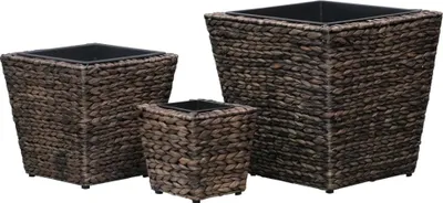 Produktbild von Blumenkübel 3 Stk. Wasserhyazinthe Braun