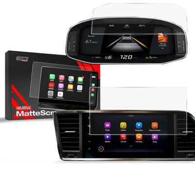 Produktbild von Matte Autodisplayfolie 2in1 für Seat Ateca 2w1 9,2" (2020-2025), Grizz Protector