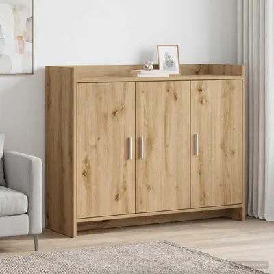 Image de Buffet vidaXL en chêne Artisan 98,5 x 33 x 80 cm, aggloméré