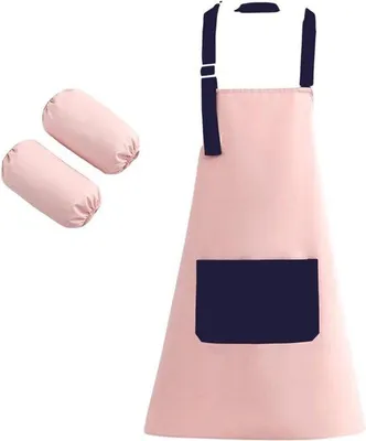 Immagine prodotto di Grembiule per bambini con tasca e maniche removibili, ideale per attività creative, adatto a bambini dai 3 agli 8 anni, perfetto per cucinare e dipingere