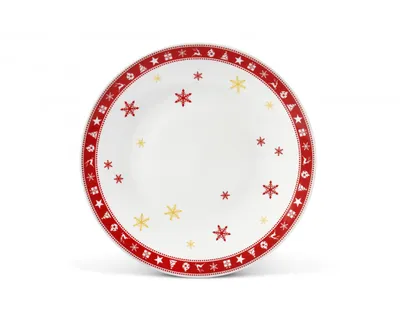 Obrázek produktu pro Vánoční porcelán, talíř mělký, 26 cm, český porcelán, Leander