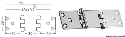 Zdjęcie produktu dla 2-mm overhang zawiasy Osculati 38.441.82
