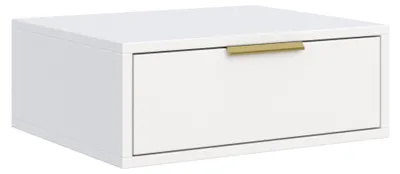 Immagine prodotto di Selsey Vena – Comodino sospeso con cassetto, bianco, 50 cm