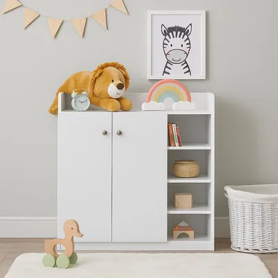 Produktbild von Sideboard mit 8 Regalfächern Weiß