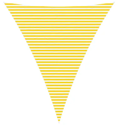 Image de vidaXL Tente d'ombrage jaune et blanche 5 x 6 x 6 m 100 % polyester Oxford
