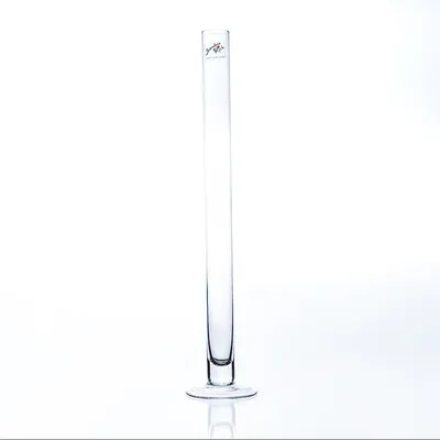 Zdjęcie produktu dla Wazon z probówki Wazon szklany SOLIFLEUR z podstawą Wys. 40 cm Średnica 3 cm okrągły przezroczysty Sandra Rich