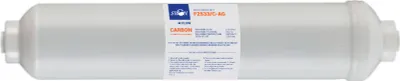 Obrázek produktu pro Swan inline filtr s aktivním uhlím a ionty stříbra antibakteriální 10" pro reverzní osmózu, filtrační systém, filtr do chladničky (externí), připojení 1/4" palce (6,35 mm)