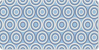 Produktbild von MuchoWow® Schreibtischunterlage Kreis - Blau - Muster 80x40 cm - XXL Mauspad - Gaming Mauspad