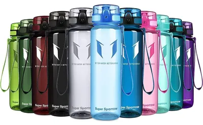 Produktbild von Trinkflasche Tritan 1000ml Blau BPA-frei Auslaufsicher Sport Fitness Outdoor