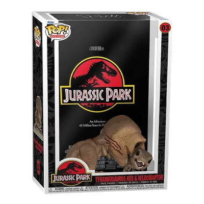 Produktbild von Jurassic Park - Tyrannosaurus Rex & Velociraptor 03 - Funko Pop! Movie Posters Vinyl Figur
