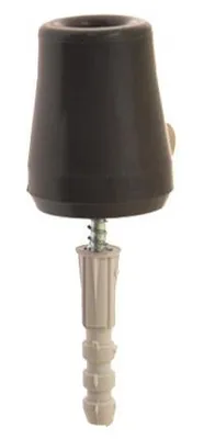 Image de Butée de porte caoutchouc grand modèle noir hauteur 60 mm