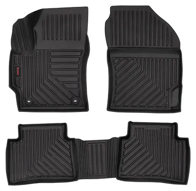 Produktbild von Gummi-Fußmatten für Toyota Corolla XII E21 2018- (Limousine/Kombi) – 4-tlg, Schwarz, passgenau