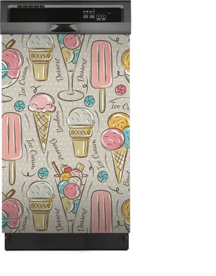 Produktbild von Magnete Dekorative 45x70 cm Küche Magnetmatte Spülmaschine - Eiscreme und Süßigkeiten