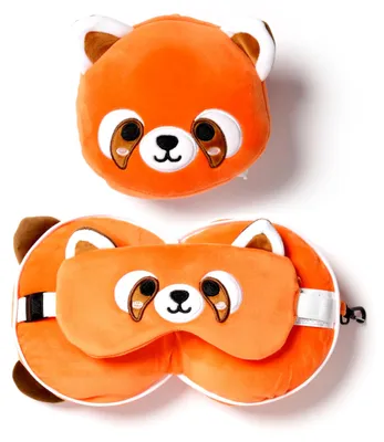 Produktbild von Omgoods – Reisekissen Relaxeazzz Plush – 2-in-1 Panda-Reisekissen