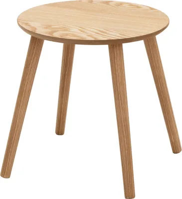 Produktbild von Beistelltisch TEMPO, Braun, Ø 40 cm, aus MDF und Kiefernholz