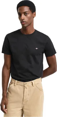 Image de T-shirt à manches courtes Gant Slim Shield Noir M Homme Noir M
