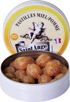 Obrázok produktu pre Saint-Ange medové/jablkové pastilky - ručne vyrábané pastilky z Francúzska, 50g