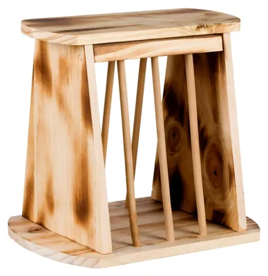 Produktbild von Heuraufe mit Deckel, Holz/geflammt, 61193