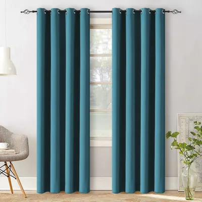 Obrázek produktu pro Tyrkysový závěs OXFORD 140x250 cm Zavěšení: Řasící páska