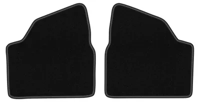 Produktbild von Velours-Fußmatten Hinten für Opel Corsa C 2000-2006 (Schrägheck) – 2-tlg, Schwarz, passgenau – Wielganizator LUX