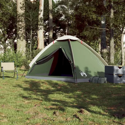 Produktbild von Langlebige Kuppel-Campingzelt 4 Personen Grün Wasserdicht - Möbel145710 - Campingzelte