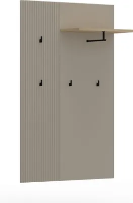 Produktbild von trendteam Garderobe Lucrezia Garderobenpaneel Kaschmir/Silverjack Oak, B/H/T Stellmaß ca. 85/133/26 cm
