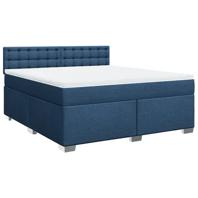 Produktbild von Boxspringbett mit Matratze Blau 180x200 cm Stoff