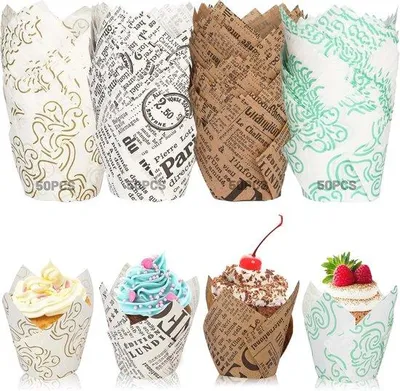 Zdjęcie produktu dla Formy Muffin 200 sztuk - Papierowe kształty dla muffin i babeczek - Idealne dla piekarni, catering, wesela i urodziny