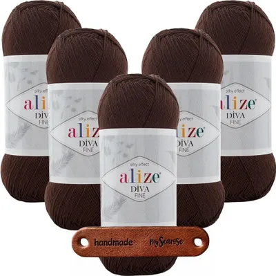 Produktbild von 5 x ALIZE DIVA FINE 26 MIT LABEL