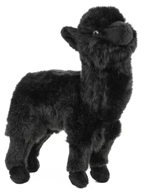 Produktbild von Kuscheltier Lama stehend schwarz 23 cm Plüschlama