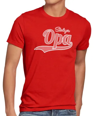 Produktbild von style3 Stolzer Opa Herren T-Shirt Großvater Fun Funshirt Spruch Spruchshirt