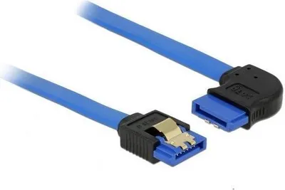 Obrázek produktu pro DeLOCK 84990, 0,3 m, SATA III, SATA 7-pin, SATA 7-pin, Samec/samec, Černá, Modrá