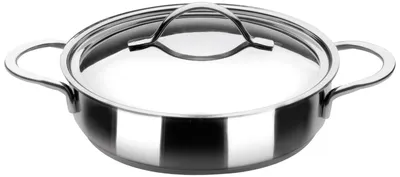 Productafbeelding van Ibili NOAH 605318 Kookpan met deksel, roestvrij staal, diameter 18 cm, geschikt voor inductiekookplaten