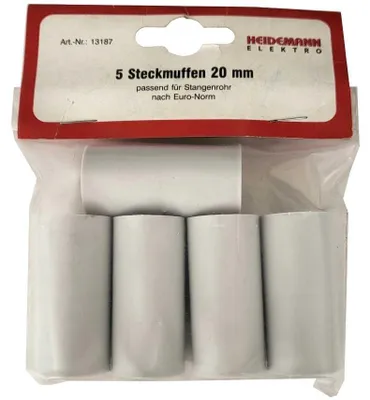 Immagine prodotto di Raccordi a innesto Heidemann da 20 mm, adatti per tubi profilati, grigi