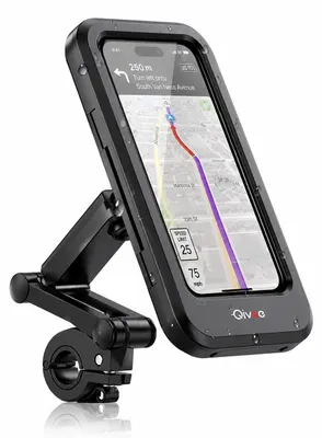 Produktbild von Fahrrad Motorrad Handy Halterung Halter Smartphone Wasserdicht bis 6,7 Zoll 360°