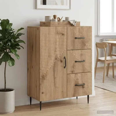 Immagine prodotto di Maison Exclusive - Credenza in rovere Artisan 66 x 34,5 x 89,5 cm in materiale derivato dal legno