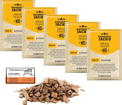 Produktbild von 5 x Mangrove Jack's - Honigwein hefe 11g - M05 Hefe zur Met-Gärung Hefe für Honig