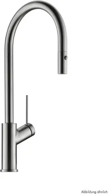 Produktbild von Naber LINEA Küchenarmatur Mio 2 mit ausziehbarem Auslauf schwarz matt Hochdruck