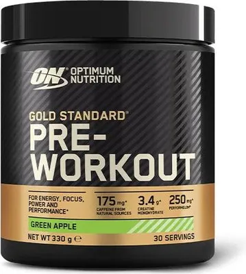 Image de Optimum Nutrition Gold Standard Pre-Workout - 330 g Dose Pomme Verte