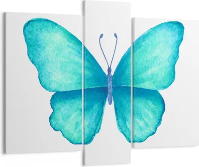 Produktbild von Bild auf Leinwand - Leinwandbild - Schmetterlinge Fliegen Kindheit Sommer - 95x80cm - Wand Bild - Wanddeko - Leinwanddruck - Bilder - Kunstdruck - Leinwand bilder - Wandkunst - CB95x80-2899
