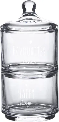 Produktbild von Clayre & Eef Vorratsglasdeckel Ø 10x21 cm Glas Herz